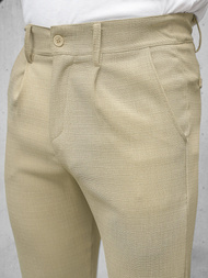Herren Chino Hose Beige OZONEE O/K971SP