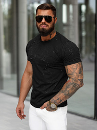 Herren T-shirt Schwarz OZONEE O/QQ1386