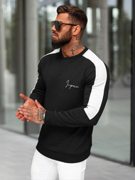 Herren Sweatshirt Schwarz OZONEE O/P2033Z