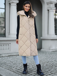 Damen Weste Beige OZONEE JS/5M3165/62Z