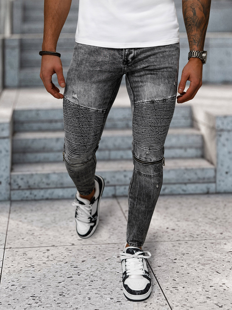 Herren Jeanshose Schwarz OZONEE NB/MP0069N