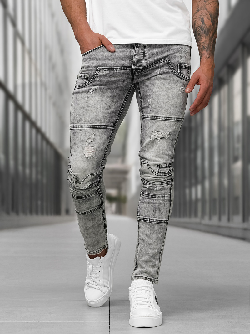 Herren Jeanshose Anthrazit OZONEE NB/MP0163NZ
