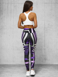 Damen Leggings Violett O/D0010Z