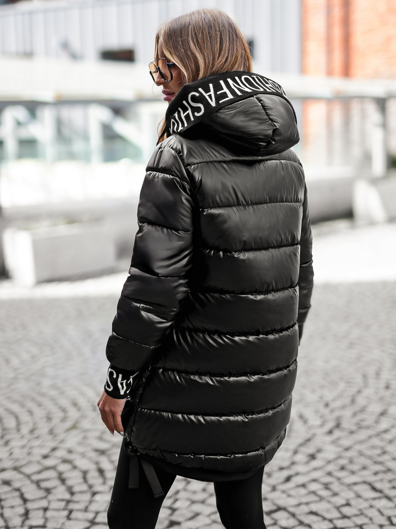 Damen Winterjacke Schwarz OZONEE JS/5M3188/392Z