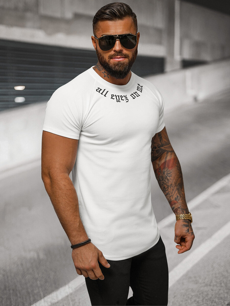 Herren T-shirt Weiß OZONEE O/T7256