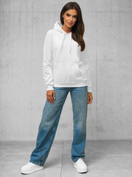 Damen Kapuzenpullover Weiß OZONEE JS/W02Z