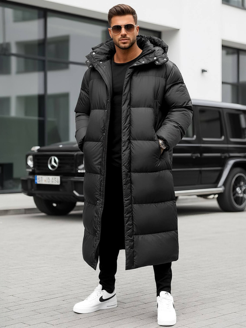 Herren Winterjacke Schwarz OZONEE O/M3202Z