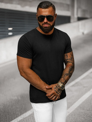 Herren T-shirt Schwarz OZONEE O/T1277/3