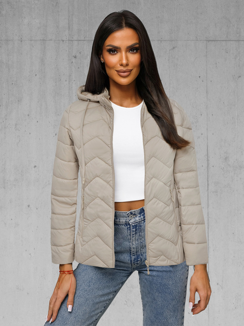 Damen Jacke Beige OZONEE JS/16M9232/62