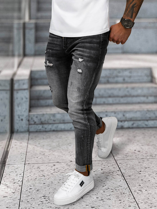 Herren Jeanshose Schwarz OZONEE NB/MP0169G