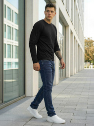 Herren Jeanshose Dunkelblau OZONEE DO/4048/2Z