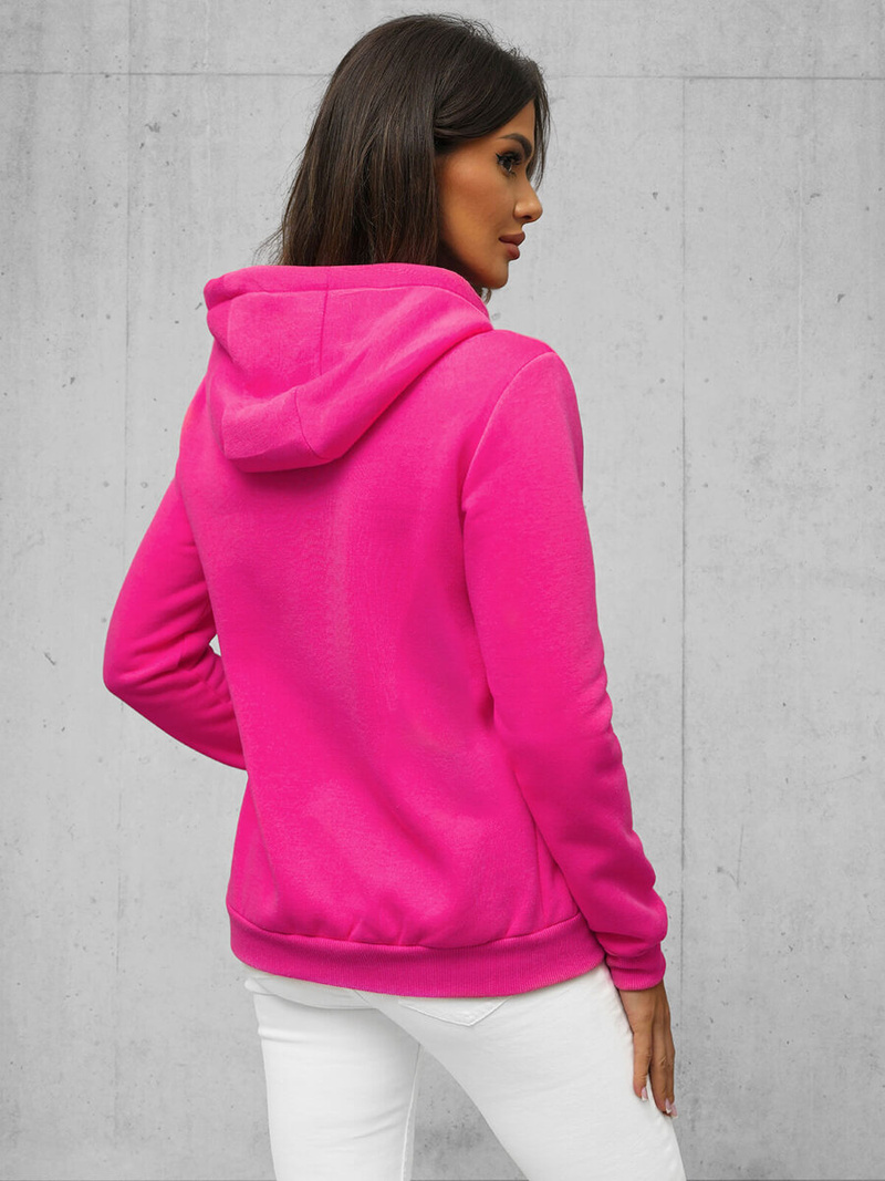 Damen Kapuzenpullover Dunkelrosa OZONEE JS/W03Z