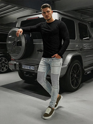 Herren Jeanshose Hellblau OZONEE O/EM8889Z