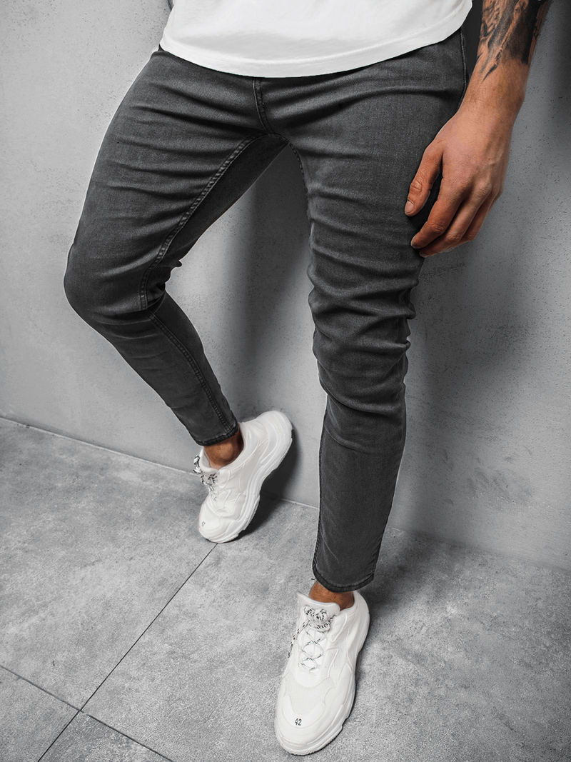 Herren Jeanshose Schwarz OZONEE DP/696/1