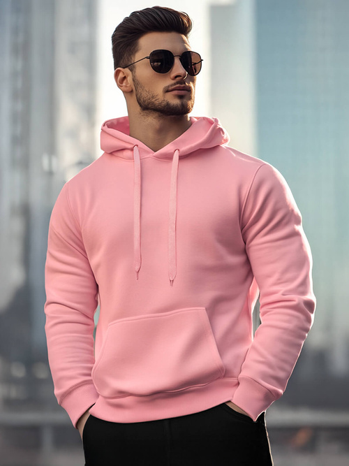 Herren Kapuzenpullover Puderrosa OZONEE JS/2009Z