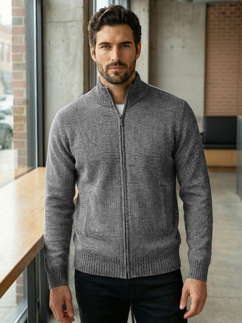 Herren Pullover Anthrazit OZONEE JS/59B3611/5