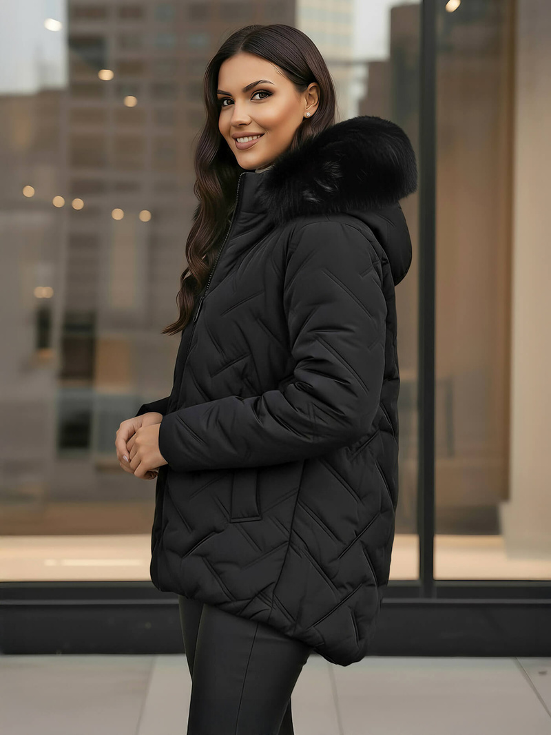 Damen Jacke Schwarz OZONEE JS/16M9296/392Z