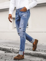 Herren Jeanshose Blau OZONEE NB/MP0126B