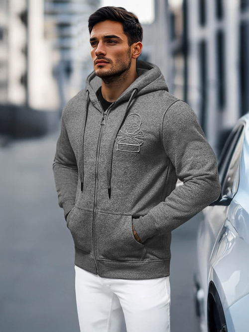 Herren Kapuzenpullover Anthrazit OZONEE NB/MF2003Z
