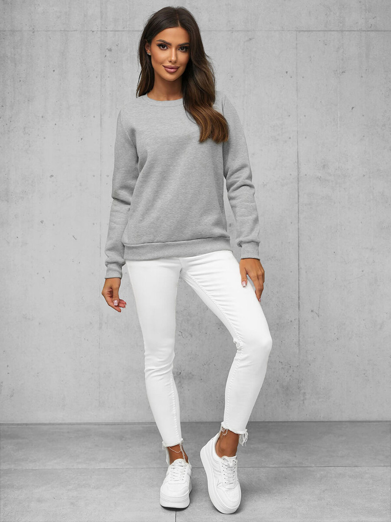 Damen Sweatshirt Grau OZONEE JS/W01Z