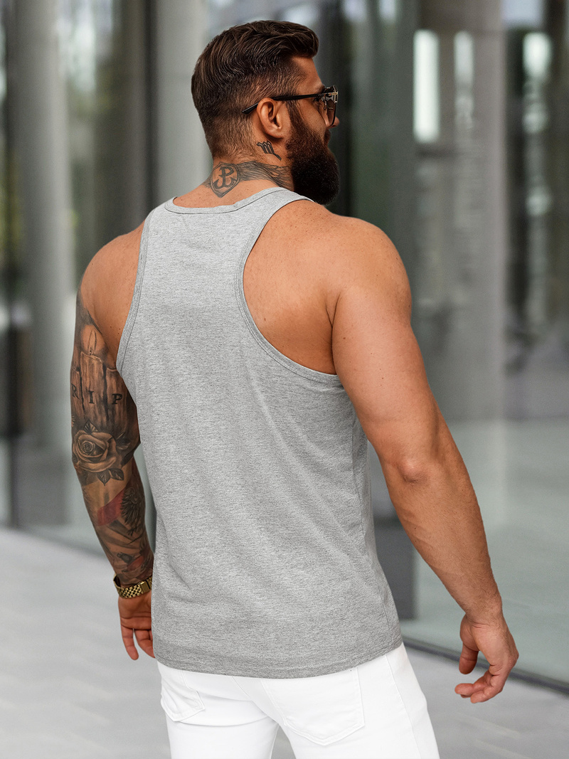 Herren Tank Top Grau OZONEE JS/99002Z