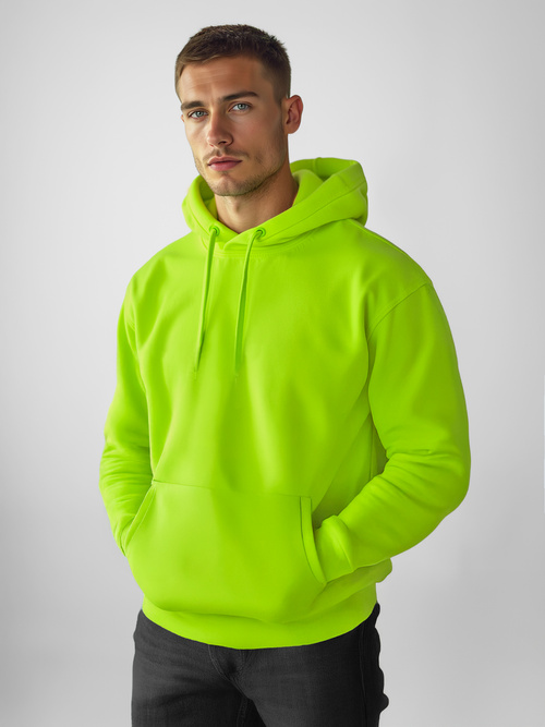 Herren Kapuzenpullover Grün-Neon OZONEE JS/2009Z