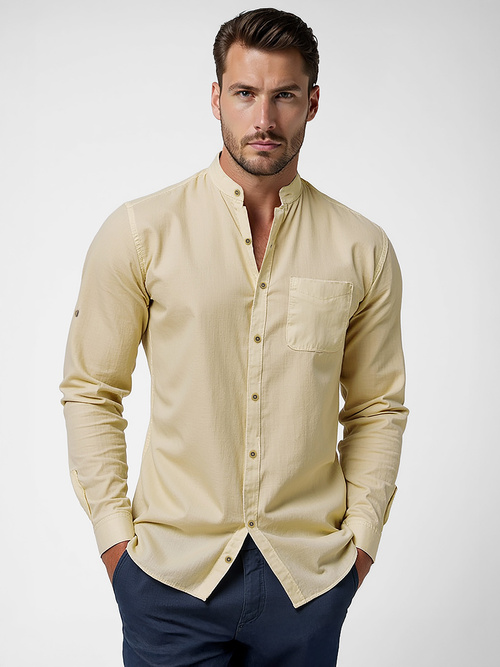 Herren Hemd Beige OZONEE O/V170