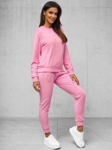Damen Velours Sportanzug Puderrosa OZONEE O/8C1173/38Z