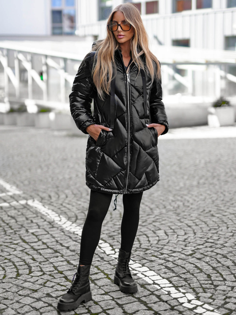 Damen Jacke Schwarz OZONEE JS/5M3189/392Z