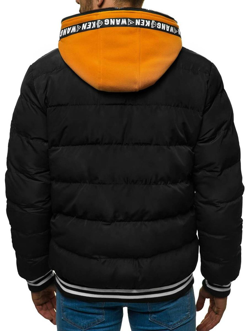 Herren Winterjacke Schwarz OZONEE N/6900/1