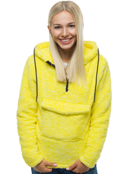 Damen Kapuzenpullover Gelb OZONEE JS/HH008/26
