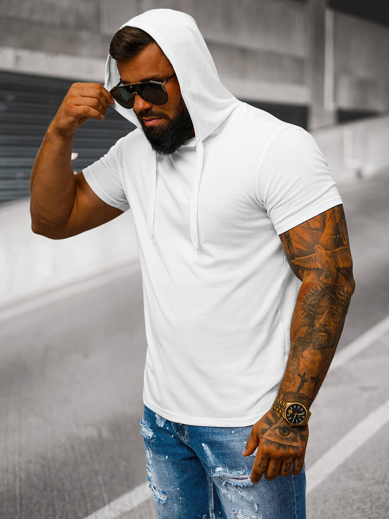 Herren T-shirt Weiß OZONEE JS/8T89/1