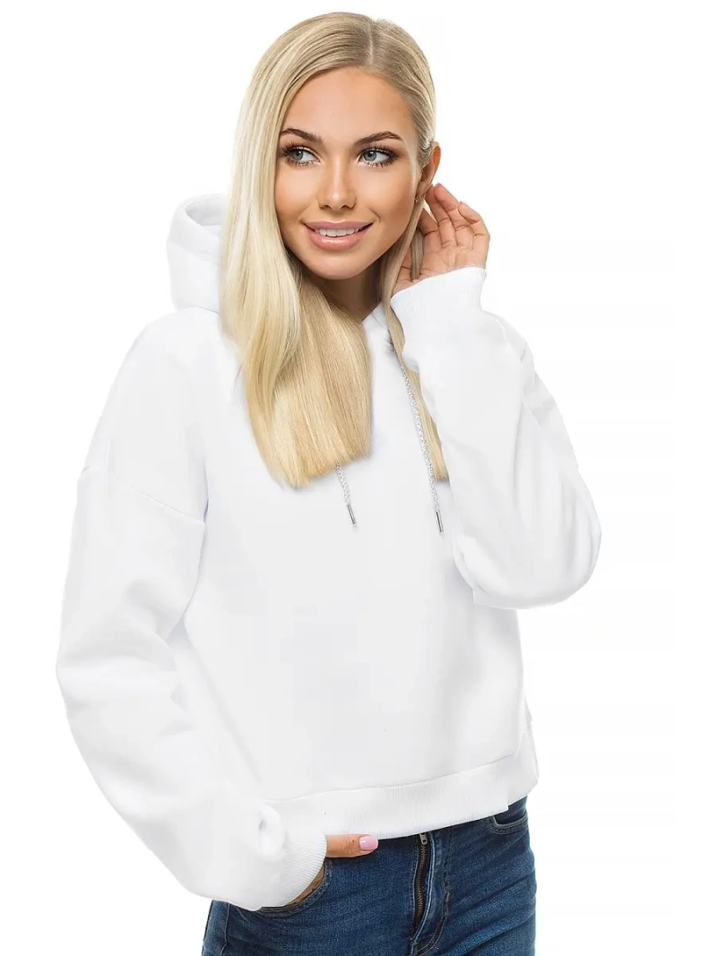 Damen Kapuzenpullover Weiß OZONEE O/12102
