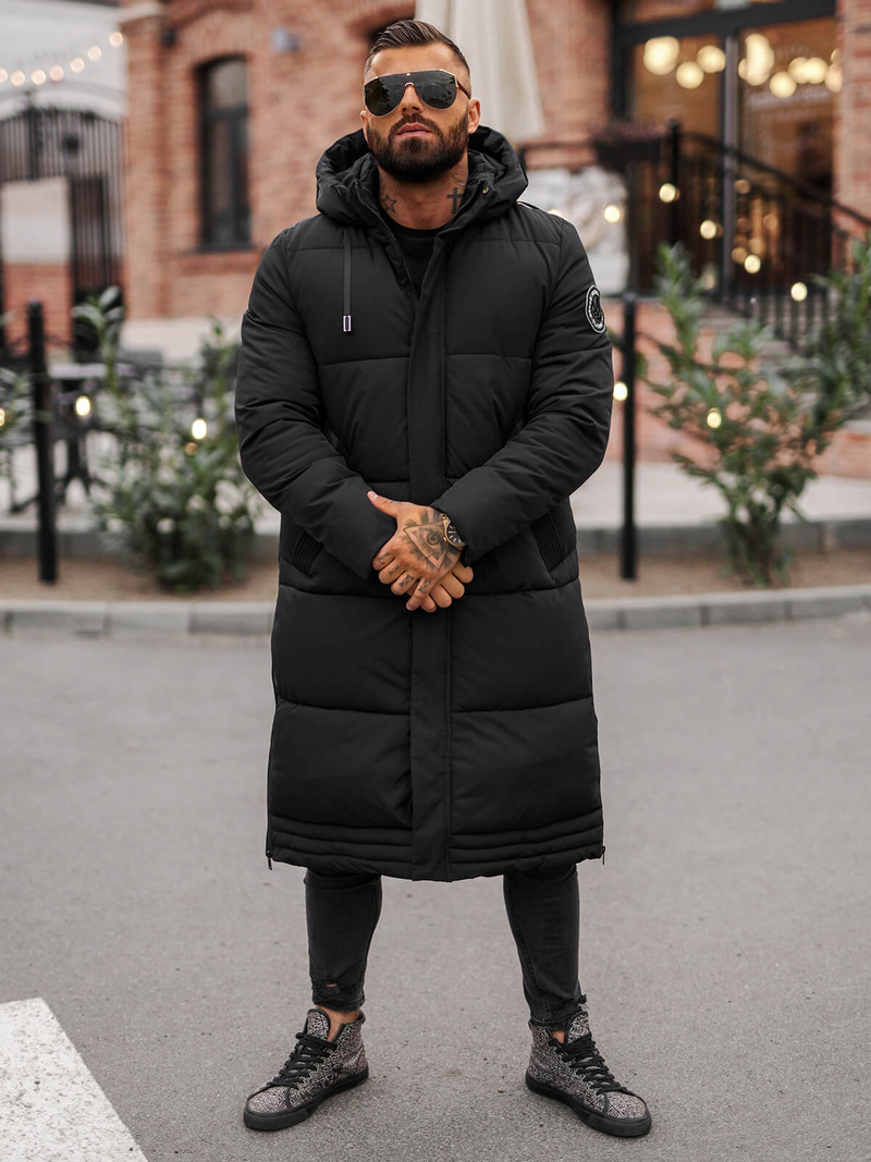 Herren Winterjacke Schwarz OZONEE JS/19M1290/392