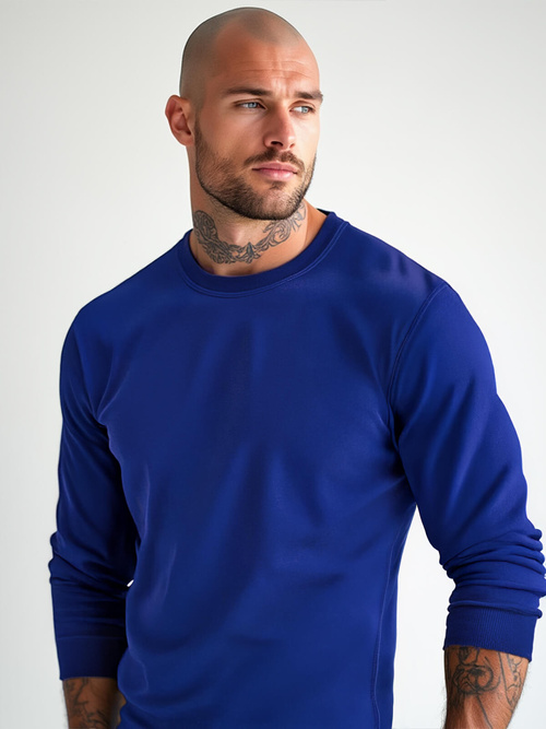 Herren Sweatshirt Kobalt OZONEE JS/2001-10Z