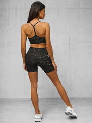 Zweiteiliges Trainingsanzug-Set Schwarz OZONEE O/XL015/1Z