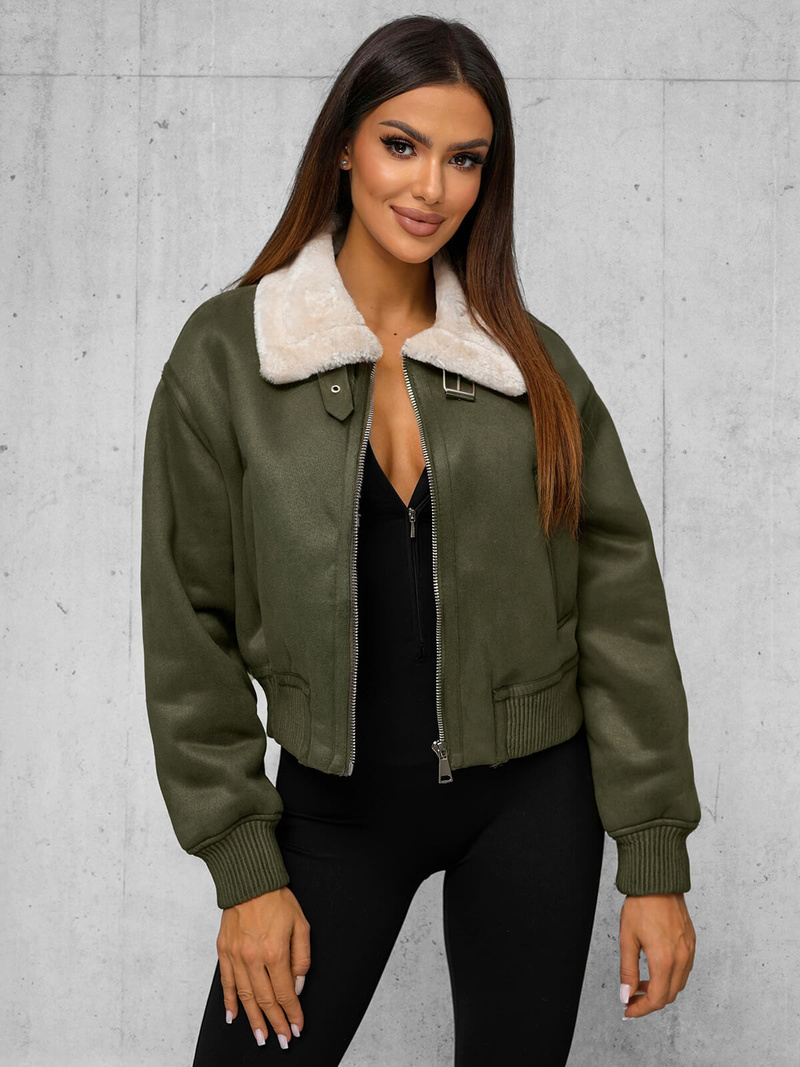 Damen Jacke Khaki OZONEE O/81326Z