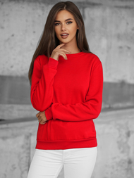 Damen Sweatshirt Rot OZONEE JS/W01Z