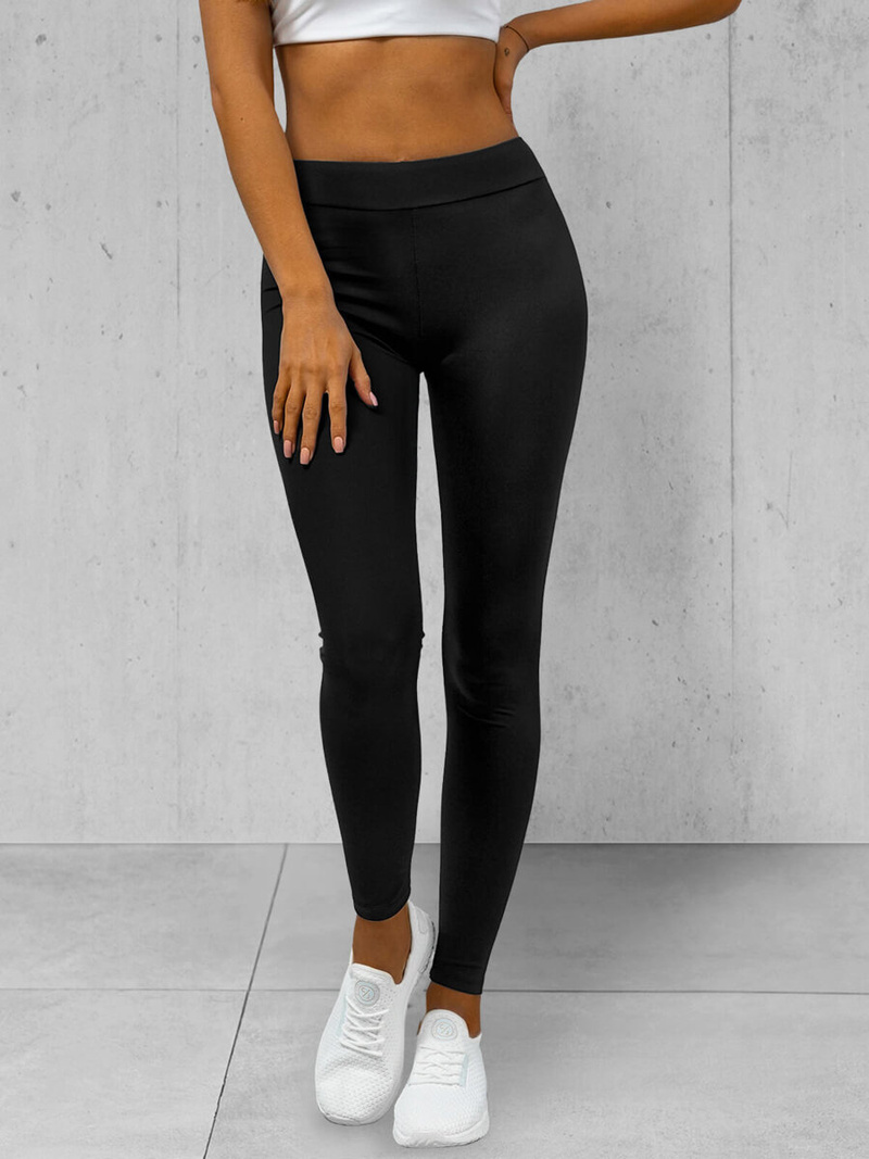 Damen Leggings Schwarz OZONEE JS/1001Z