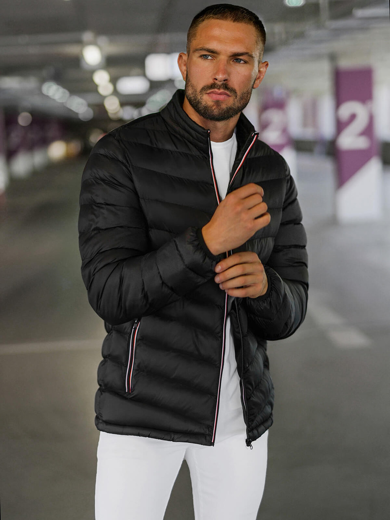 Herren Jacke Schwarz OZONEE JS/SM71Z
