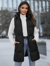 Damen Weste Schwarz OZONEE JS/M721/392Z