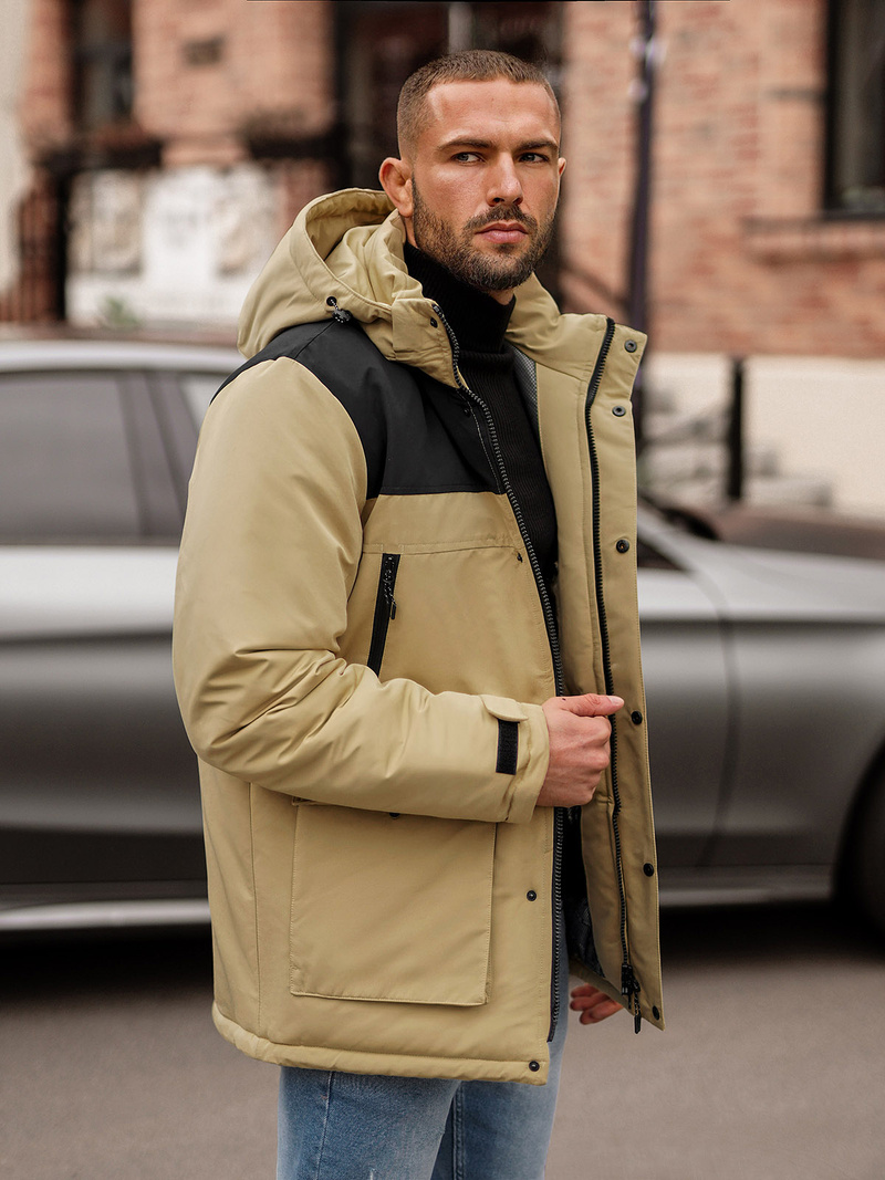 Herren Winterjacke Beige OZONEE JS/22M322/62Z