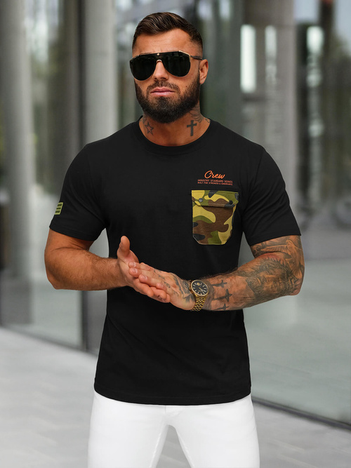 Herren T-shirt Schwarz OZONEE O/MPO3492