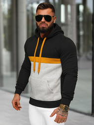 Herren Kapuzenpullover Schwarz OZONEE JS/8B1319/3