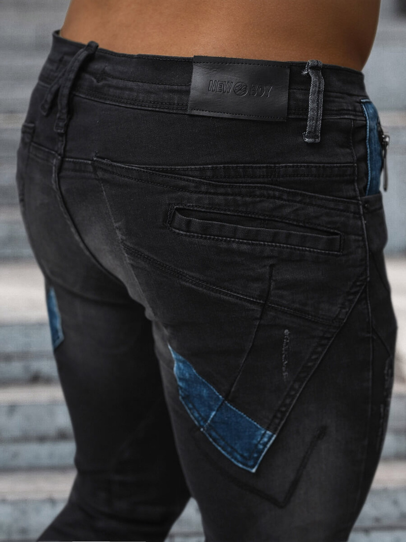 Herren Jeanshose Schwarz OZONEE NB/MP0025NZ