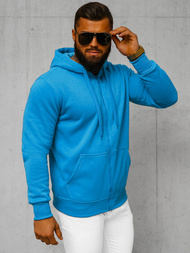 Herren Kapuzenpullover Himmelblau OZONEE JS/2008Z