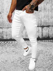 Herren Jeanshose Weiß OZONEE E/5348/01