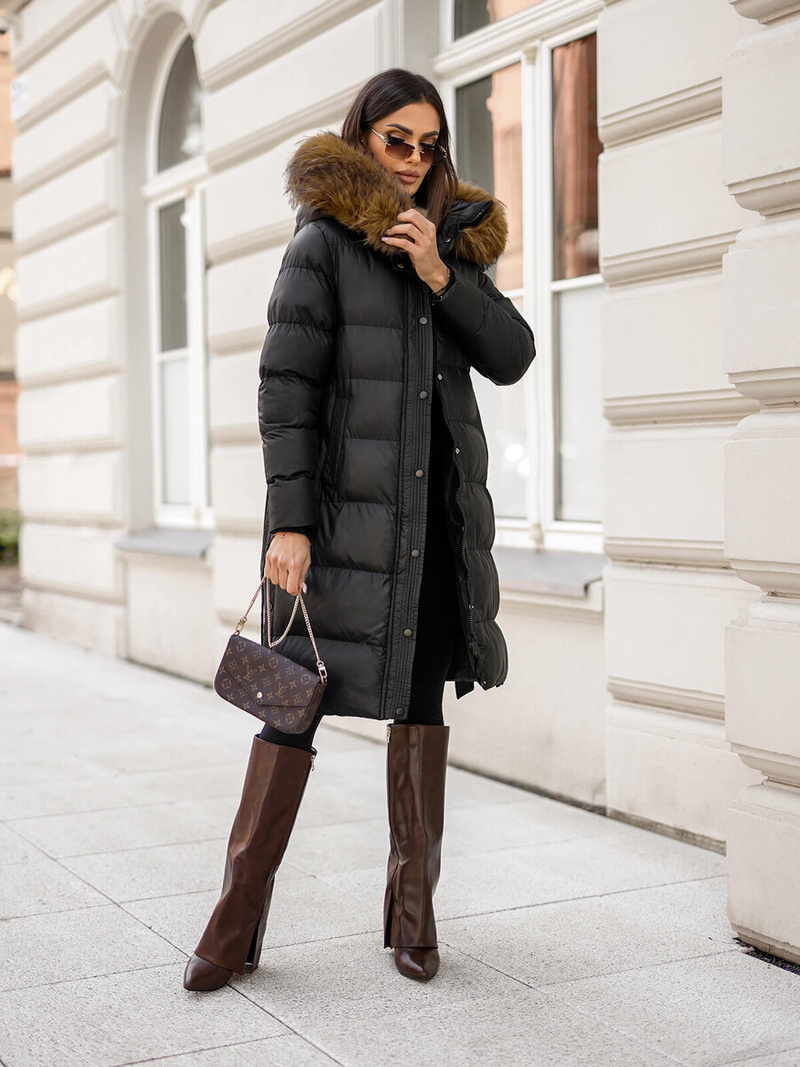 Damen Jacke Schwarz OZONEE JS/5M3298/392