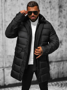 Herren Winterjacke Schwarz OZONEE JS/22M63/392