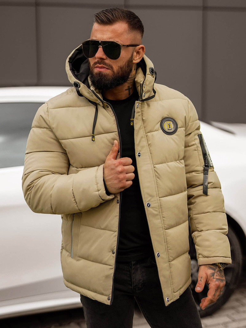 Herren Jacke Beige OZONEE JS/57M7503/62Z